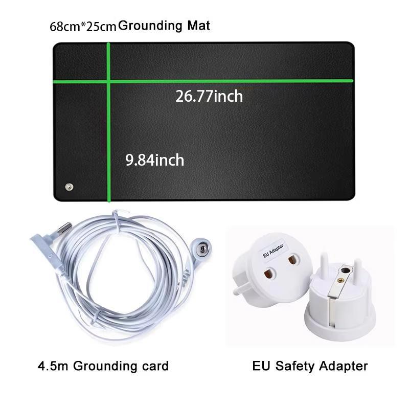 Earthing Universal Mat Kit 68x25cm/30x100cm Earth Desk Mat Grounding Mats Conductive Kit EMF Protection Accessories