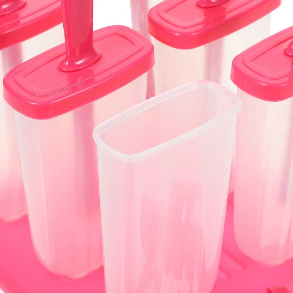 Reusable Ice Cream Molds Food Grade Plastic Homemade DIY Ice Cream Tools Easy To Fall Off Popsicle Mould Home Kitchen
