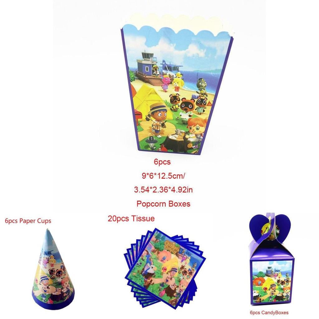 Adorable Animal Crossing Party Supplies For Kids Enhance Birthday Atmosphere With Plates And Tablecloth