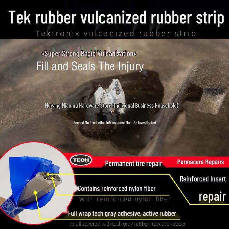 Reifenreparaturset: Vakuum-Klebestreifen für Autos & Motorräder - Elektro- & Batterieauto Vulkanisierte Reifenreparatur