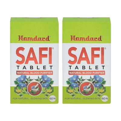 Safi Tabletten Packung mit 2 x 60 Tabletten Jede Natürlicher Blutreiniger Entgifter Antibakteriell Hautunterstützung