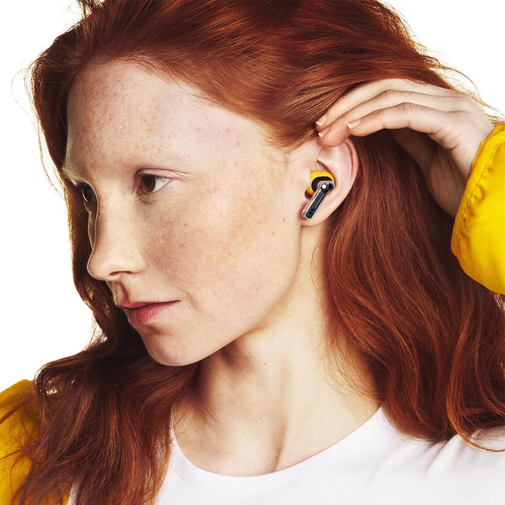 Nothing Wireless Earphones Nothing Ear 2025 Gold Active Noise Cancellation Bluetooth Up to Hours Playback Audio Compatible Ambient Sound Mode