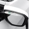 2 Stück Auto Seitenrückspiegel Schutzabdeckung Regen Augenbrauen Abdeckungen Aufkleber für Land Rover Emblem Freelander 3 SVR L320 L330 Defender Range Rover Evoque