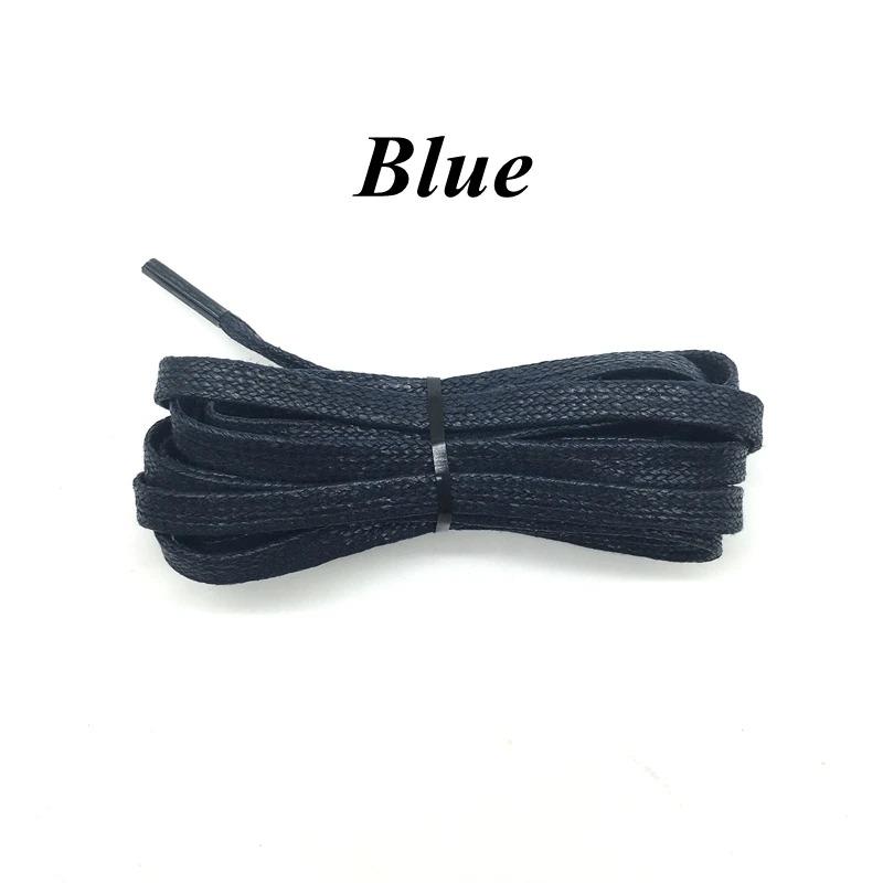 Flat Waxed Cotton Shoelace Waterproof Leather Shoe Laces for Boots Sneakers Casual Shoes Width 0.6cm Multiple Lengths and Colors