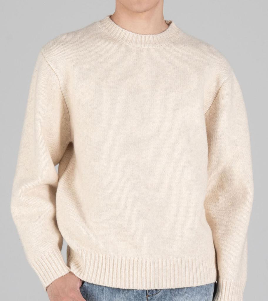 Beoteunseoul Wool Blend Round Heavy Knit (Ivory)