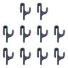 10Pcs Plastic Hanging Hooks For Shower Door Portable Portable Storage For Travel Camping Or Home Organization