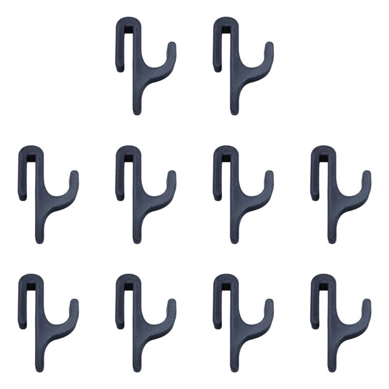 10Pcs Plastic Hanging Hooks For Shower Door Portable Portable Storage For Travel Camping Or Home Organization
