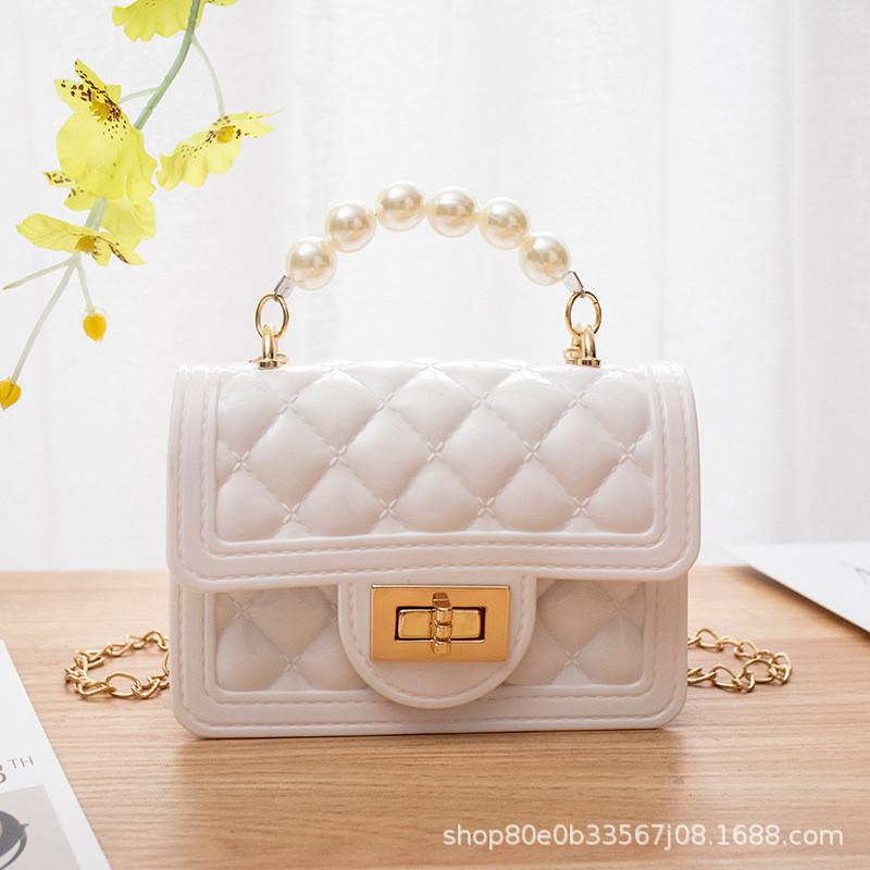 White Yellow Red Green Black Clear Pink Orange Pvc Jelly Bag For Women