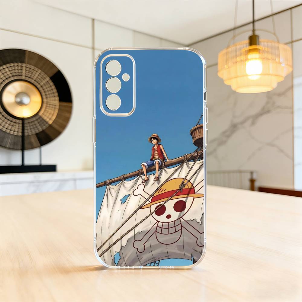 Luffy Straw Hat Calm Ocean Straw Hat Phone Case For SamsungA10,12,20,21S,30,31,40,50,51,52,70,71 Transparent Cover