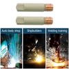 5Pcs 25mm M6 Welding Contact Tips 0.8/1.0/1.2mm Welding Tool Parts MIG Nozzle Tip  for MB-15AK 14AK