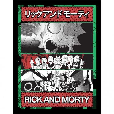 Rick And Morty Manga Zine Framed Print
