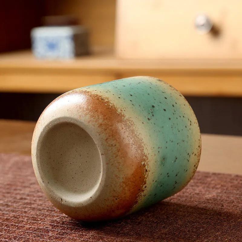 Cană de cafea retro de 250 ml, ceramică în stil japonez, ceașcă pentru mic dejun, creativitate, potrivire a culorilor, ceai cu latte, ceai de după-amiază, băuturi, vase de băutură