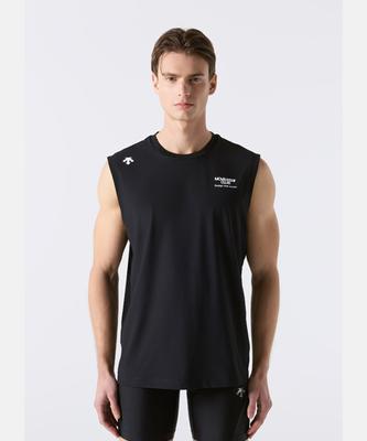 DESCENTE Movement Back Graphic Sleeveless Black Sr221Est51