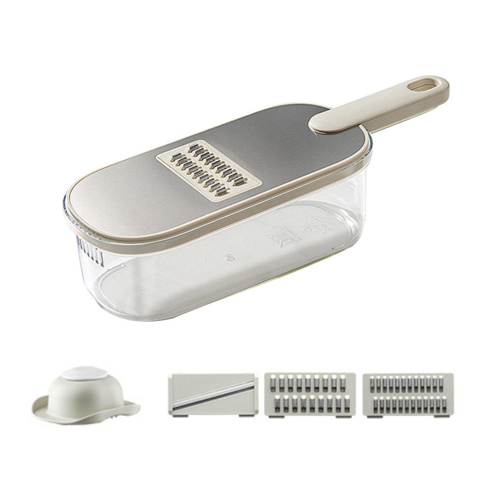 Durable 6 In 1 Vegetable Slicer Stainless Steel Multifunctional Cheese Grater Manual Potato Julienne Shredder Kitchen