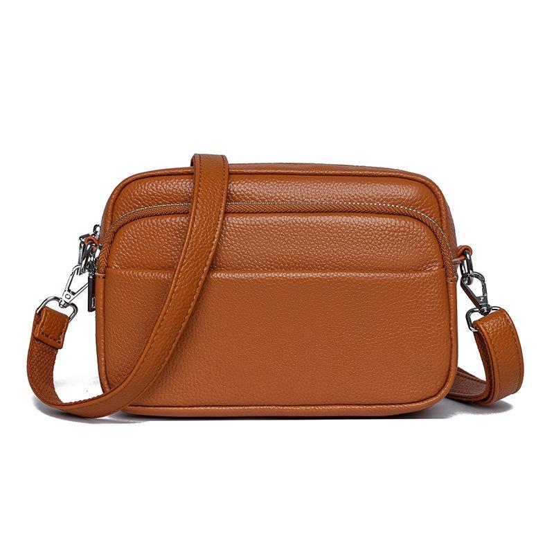 Women's bag First layer cowhide shoulder bag Women's underarm chain Small square bag Crossbody bag Genuine leather women's bag