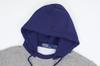 Polo Ralph Lauren Vintage Pullover Sweatshirt with Attached Size Men's Two-Tone Hood, M, GRHTR/NVY (Product Code 01020155)