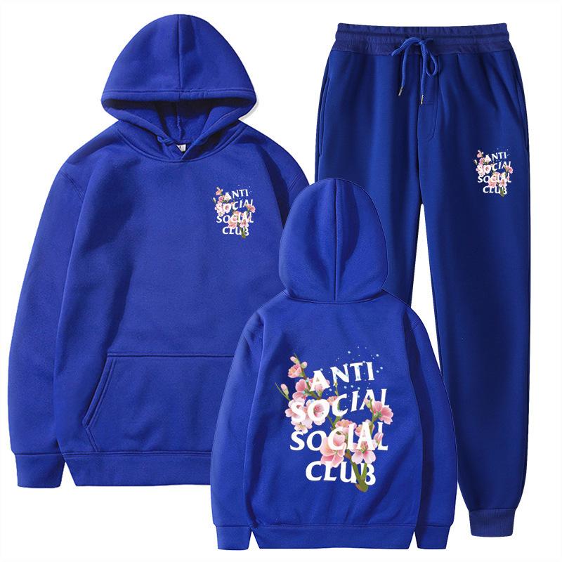 Pants Suits Sweatshirt Hooded Unisex Suit Men Women Comfortable Soft