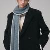 Saint Luxure Alpaca Boucle Line Muffler Cool Gray