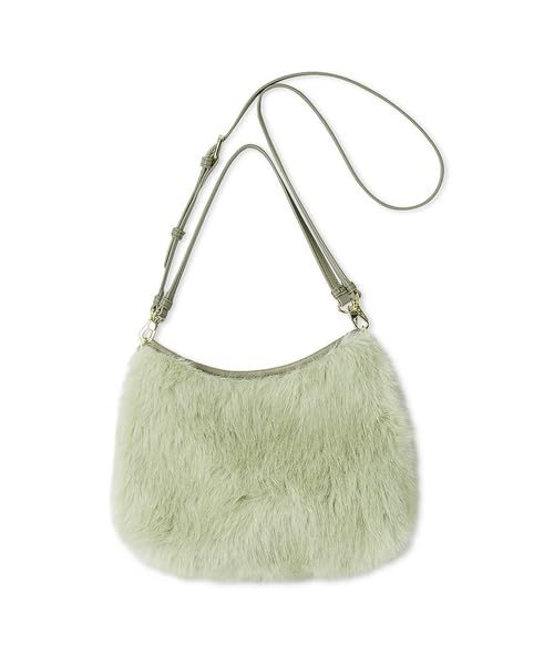 FRAY Edge Trim Fur Bag FWGB254313 MNT F I.D.