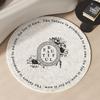 Vintage Pattern Luxury Round Carpet Elegant Aesthetic Bedroom Study Cushion Table Chair Mat Dressing Table Mat Home Decor