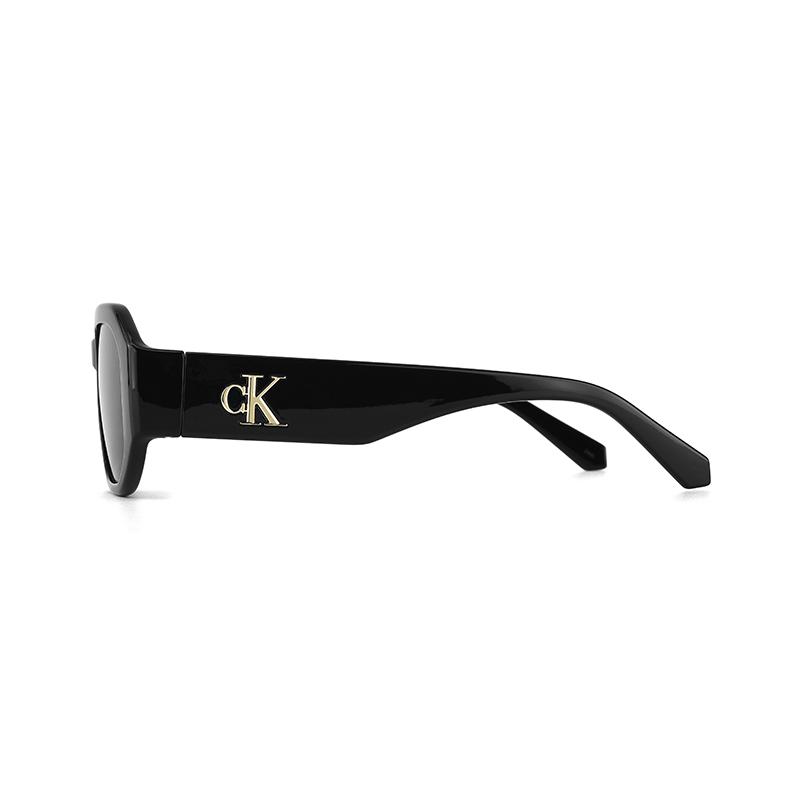 Calvin Klein Retro Narrow Frame Fashion Street Irregular Shape Sunglasses Unisex sunglasses Black CKJ22633SLB