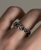 Vivus Ventana Edge Antique Silver Ring