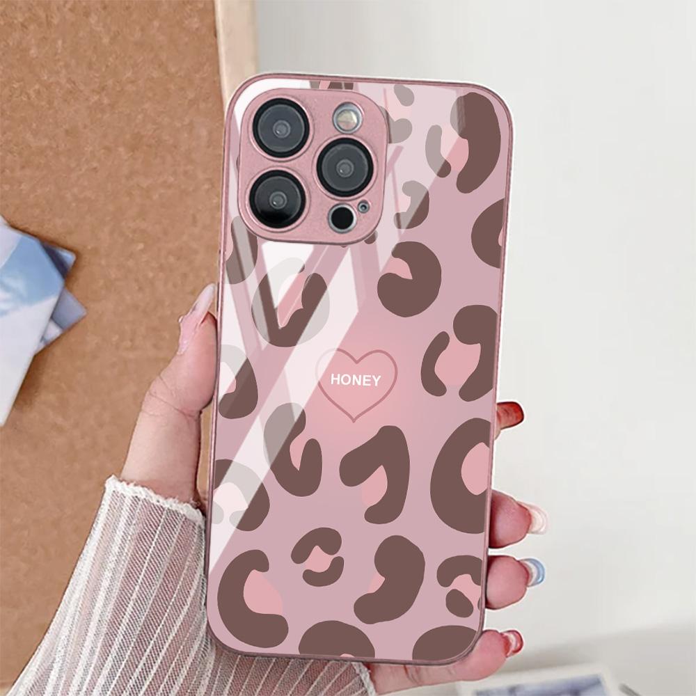Leopardenmuster Handyhülle Für Samsung A56 5g A17 A55 A16 Hülle S24 S23 S25 Ultra A26 A54 A36 A53 A25 A15 A24 Gehärtetes Glas Cover