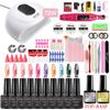 54W Nail Lamp with Drill, Gel Polish Kit, Quick Dry Nail Tools for Salon & Home Use