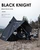 Outdoor Camping Double Thickened Sunscreen Rain Protection Portable Folding Black Tower Indian Pyramid Tent