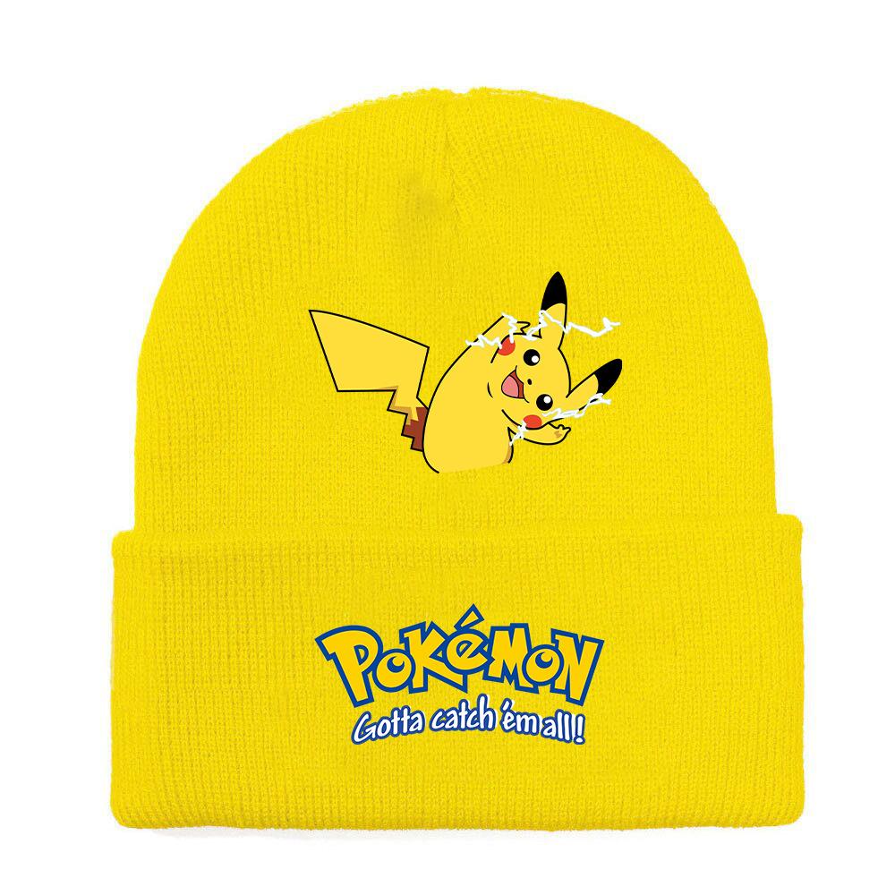 Cartoon Printed Knitted Hat And Woolen Hat For Men And Women To Keep Warm In Winter