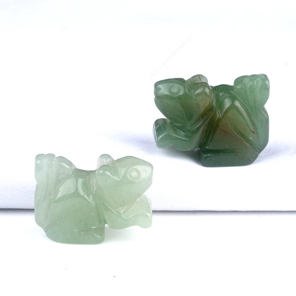 Lucky Ornaments Natural Stone Agates/Green Aventurine Carved Squirrels-Shaped Decorative Ornament Home Handicrafts