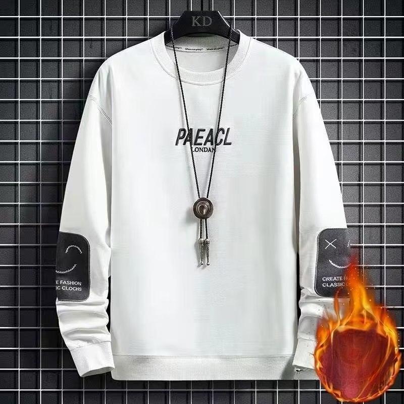 Men'S Long-Sleeved T-Shirt Spring And Autumn Tide Brand Trend Loose Hong Kong Style Sweater Men'S Bottoming Shirt Wear-Resistant Clothes
