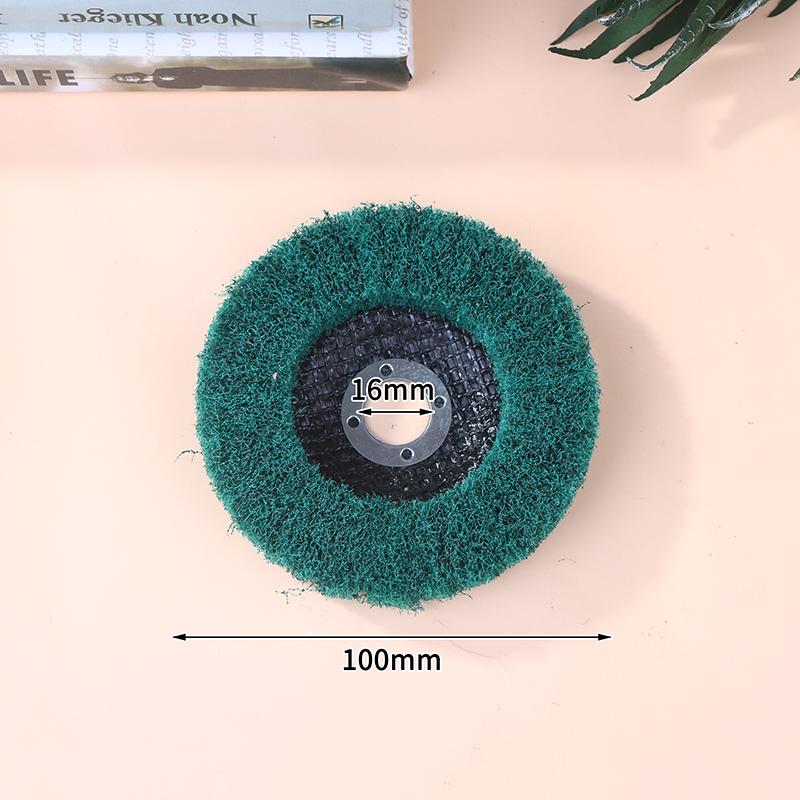 100/115/125mm Grinding Wheel For Angle Grinder Nylon Fiber Flap Polishing Wheel Disc 5 Inch Non-Woven Grinding Wheel Metal Wood