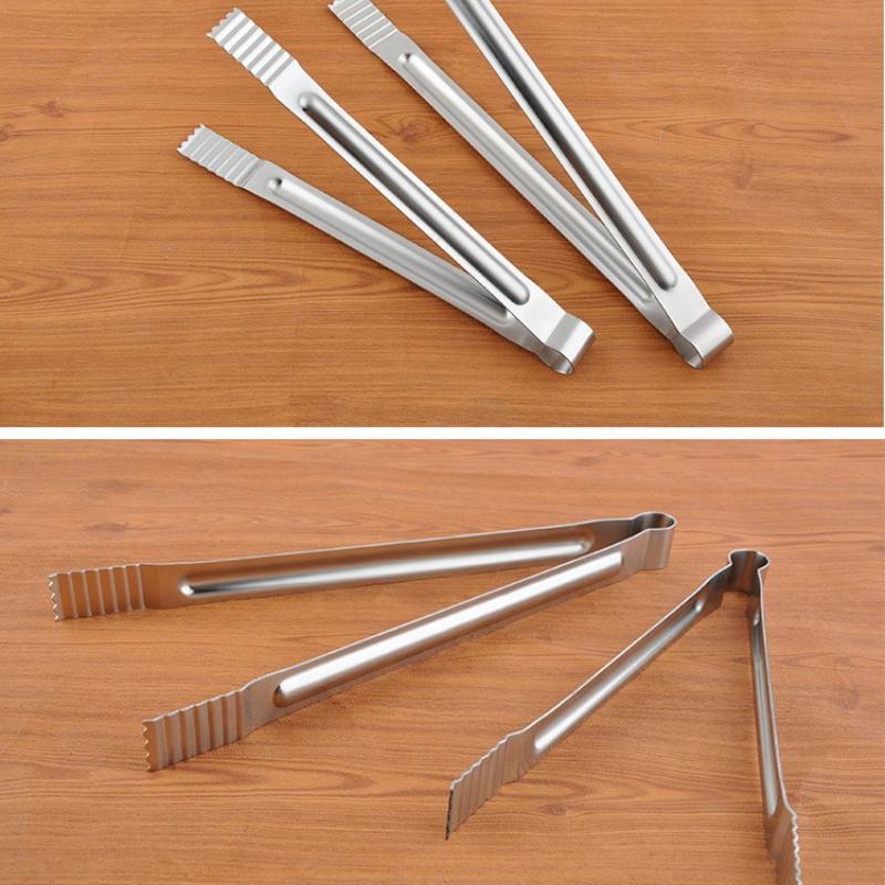 Stainless Steel Kitchen Food Tongs for Cooking Barbecue Baking Bread Salad Serving Multipurpose Kitchenware Utensil Tool