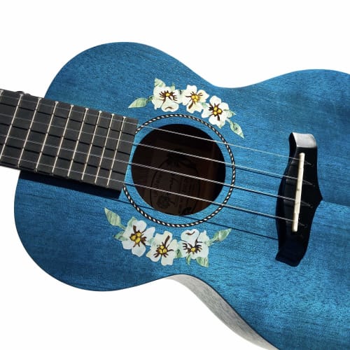 Hibiscus Rosetta Ukulele Soundhole Inlay Sticker