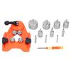 Hollow Drill Hole Saw Set   Drilling Bits Tile Opener with Guidance Fixture for Ceramic