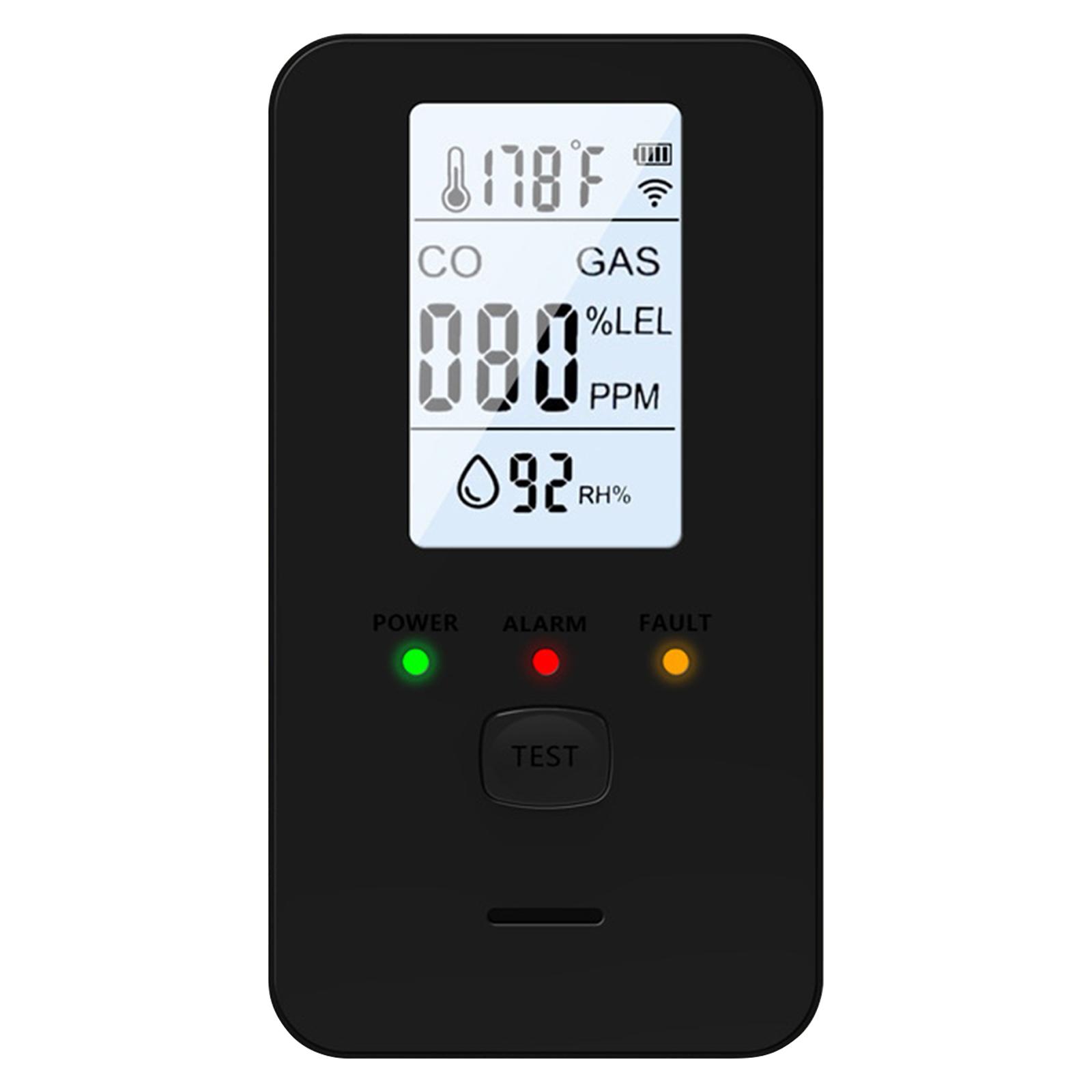 

4-in-1 Detector With HD Screen, Home, Apartment, Hotel, Camping RV One Size чёрный