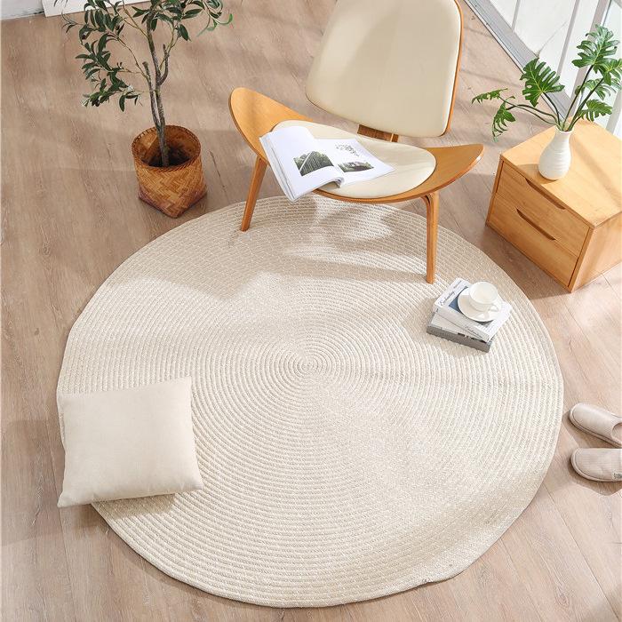 Japanese Style Circular Carpet Floor Mat Carpet Living Room Sofa Coffee Table Mat Bedroom Floor Mat