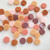 50pcs Resin Mixed Circle Grid Chocolate Chip Cookies Nail Art Flatback Scrapbook DIY Wedding Applique Jewelry Accessories Crafts