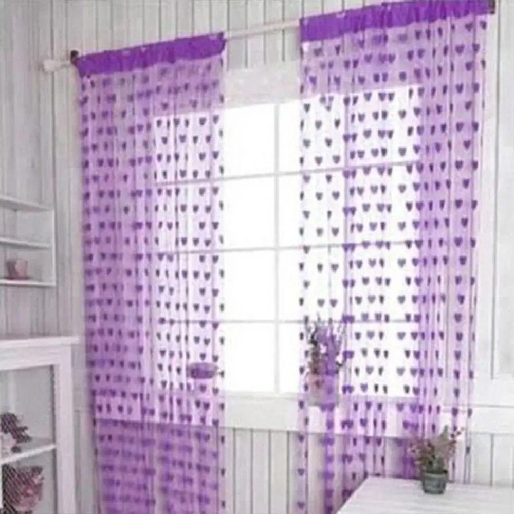 Line Curtain Love Heart String Curtain Room Divider Tassel Curtain Door Curtain  Home Decor