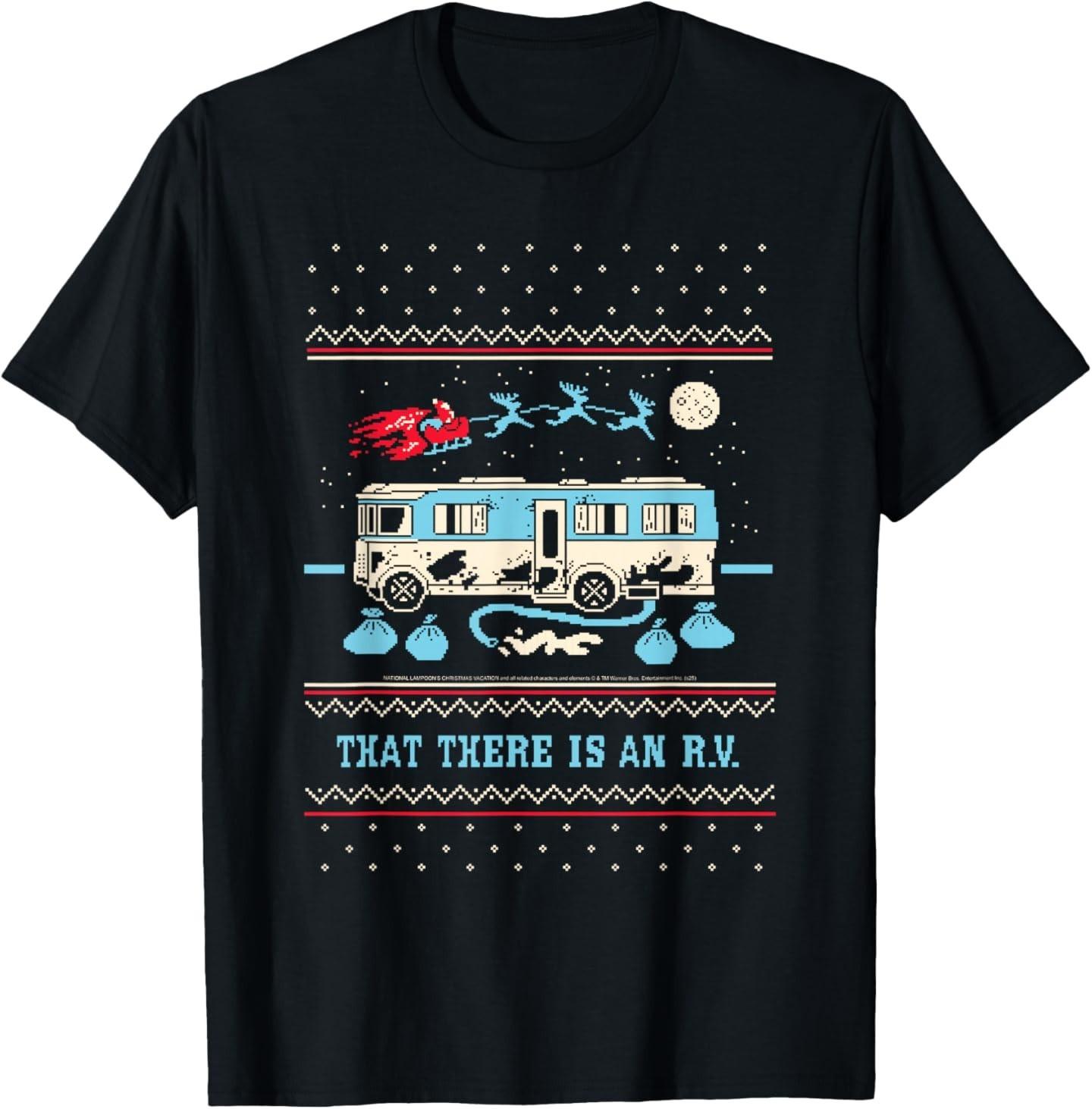 Christmas Vacation That There is an RV Ugly Sweater Holiday T-Shirt S разноцветный