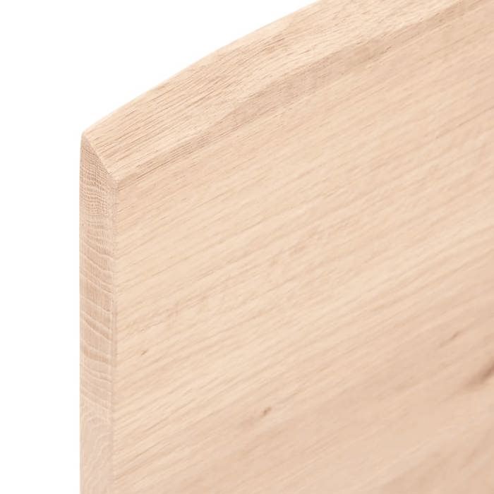 VidaXL Dessus de table bois chêne massif non traité bordure assortie 363881