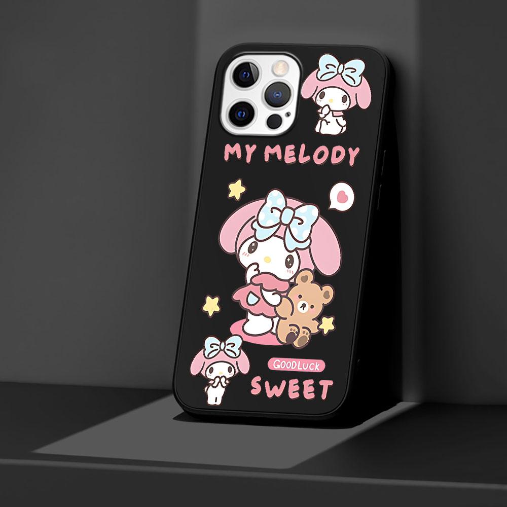 Cinnamoroll Kuromi Case for Apple iPhone 13 14 Plus 11 12 Mini 15 Pro Max 7 8 SE 2020 X XS XR Silicone Soft Phone Cover