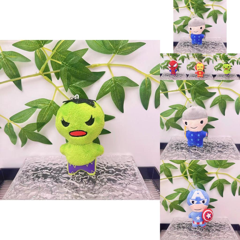 Marvel Avengers Spider-man Plush Toy Soft Keychain With Iron Man And Hulk Designs For Kids