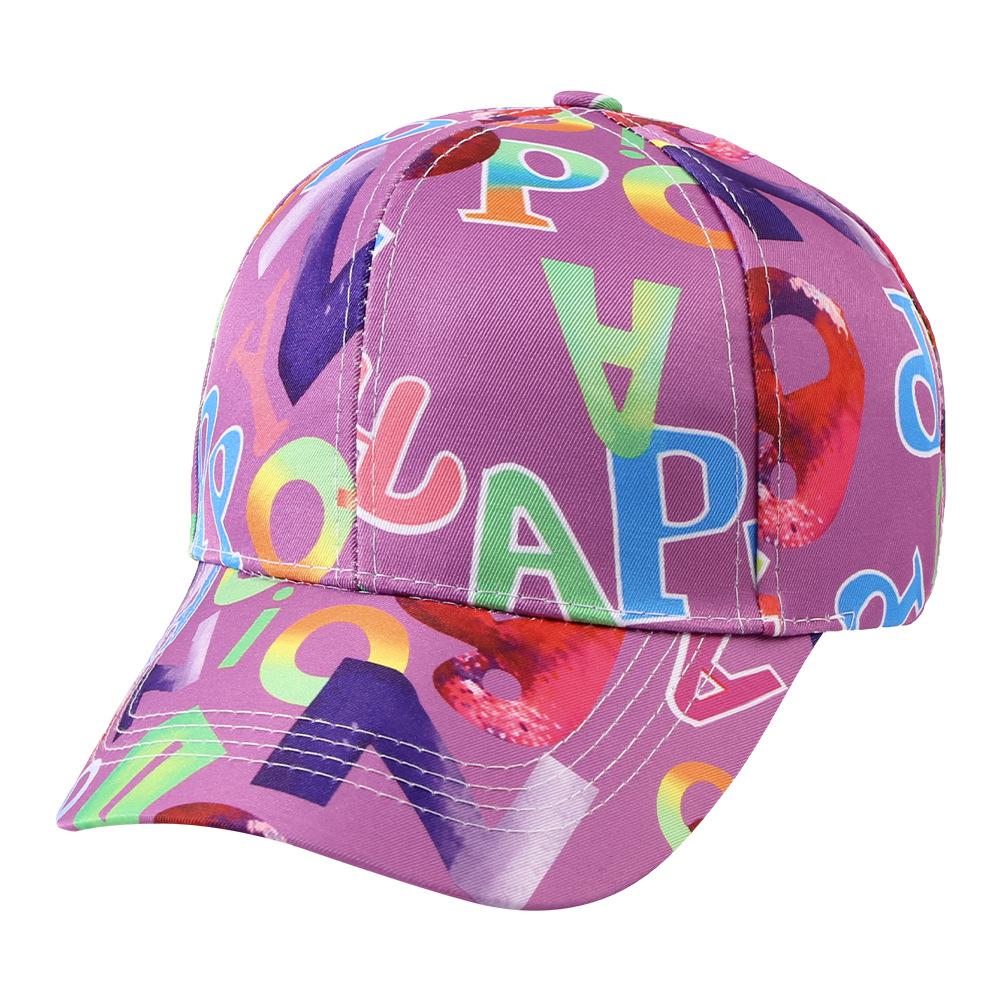 

Бейсболки Жіночі Чоловічі З Принтом Літер Хіп-Хоп Корейські Графіті Кепки Снепбек Для Чоловіків Вуличний Стиль Сонцезахисний Капелюх Повсякденна Вечірня Спортивна Кепка 56-58cm фіолетовий