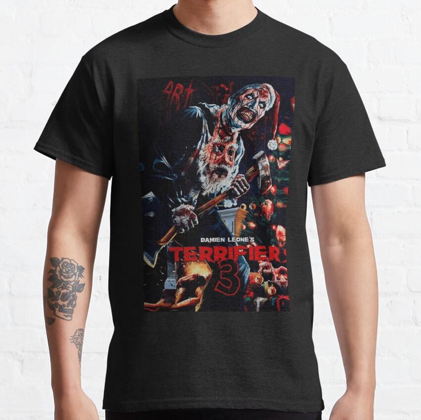 More Then Awesome Terrifier Movie Horror Art The Clown scary film For Halloween gift clothing cotton printed TShirt plus size
