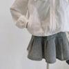 Breathable Girls Sun Jacket Sheer Look Hooded Jacket Children Outerwear  Summer Outings
