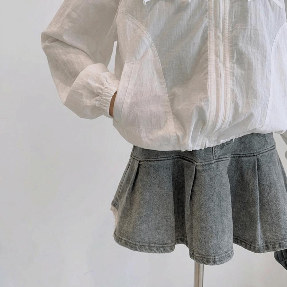 Breathable Girls Sun Jacket Sheer Look Hooded Jacket Children Outerwear  Summer Outings