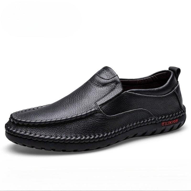 

Fashion New Designer Slip-on Men s Dress Loafers Spring Autumn Soft-soled Male Driving Shoes Fashion Solid Color Leather Shoes Male 44