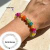 Color Changing Jewelry Set Adjustable Temperature Sensitive Beaded Ornament for Beach Party Daily Wear Teen Girls